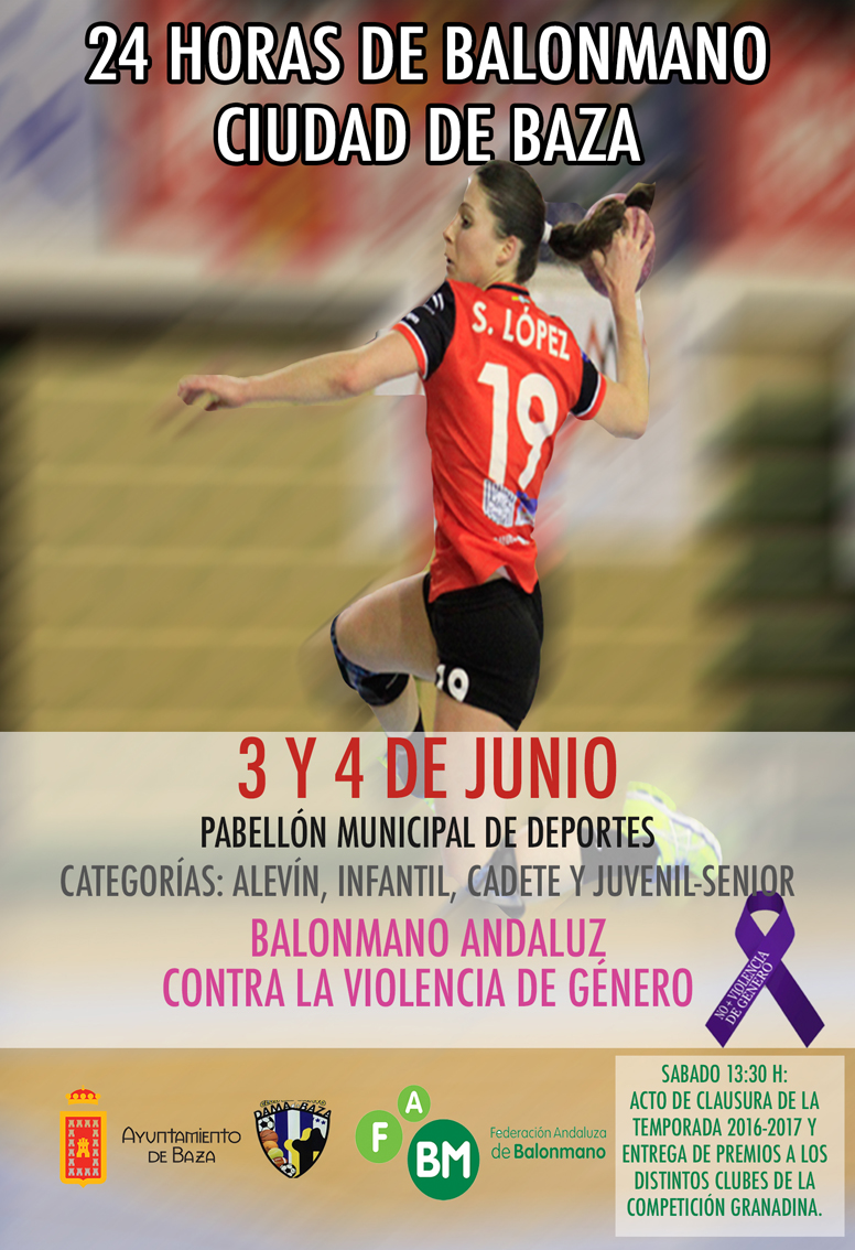 cartel 24 horas balonmano baja