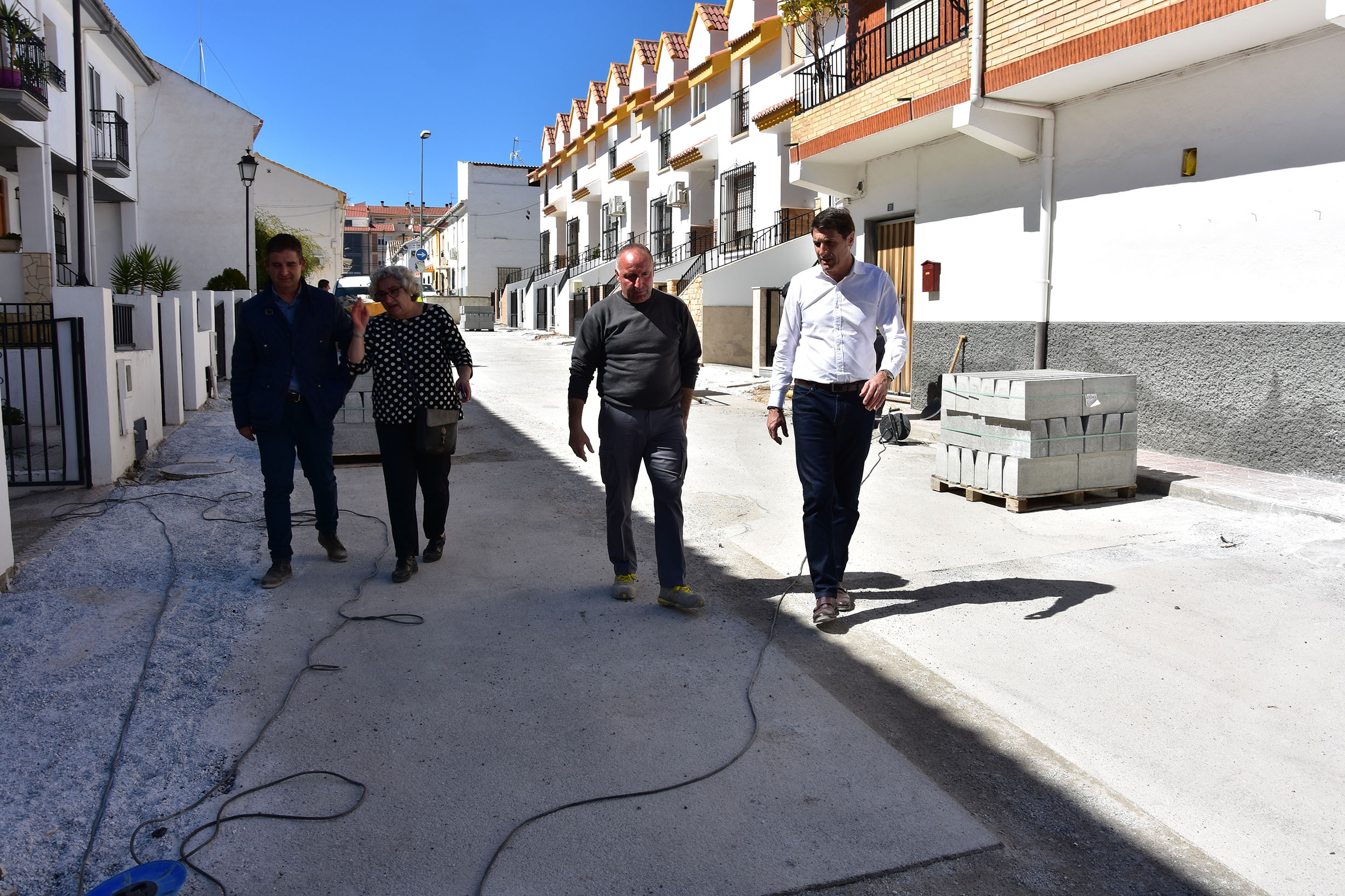 Obras en calle Cazorla