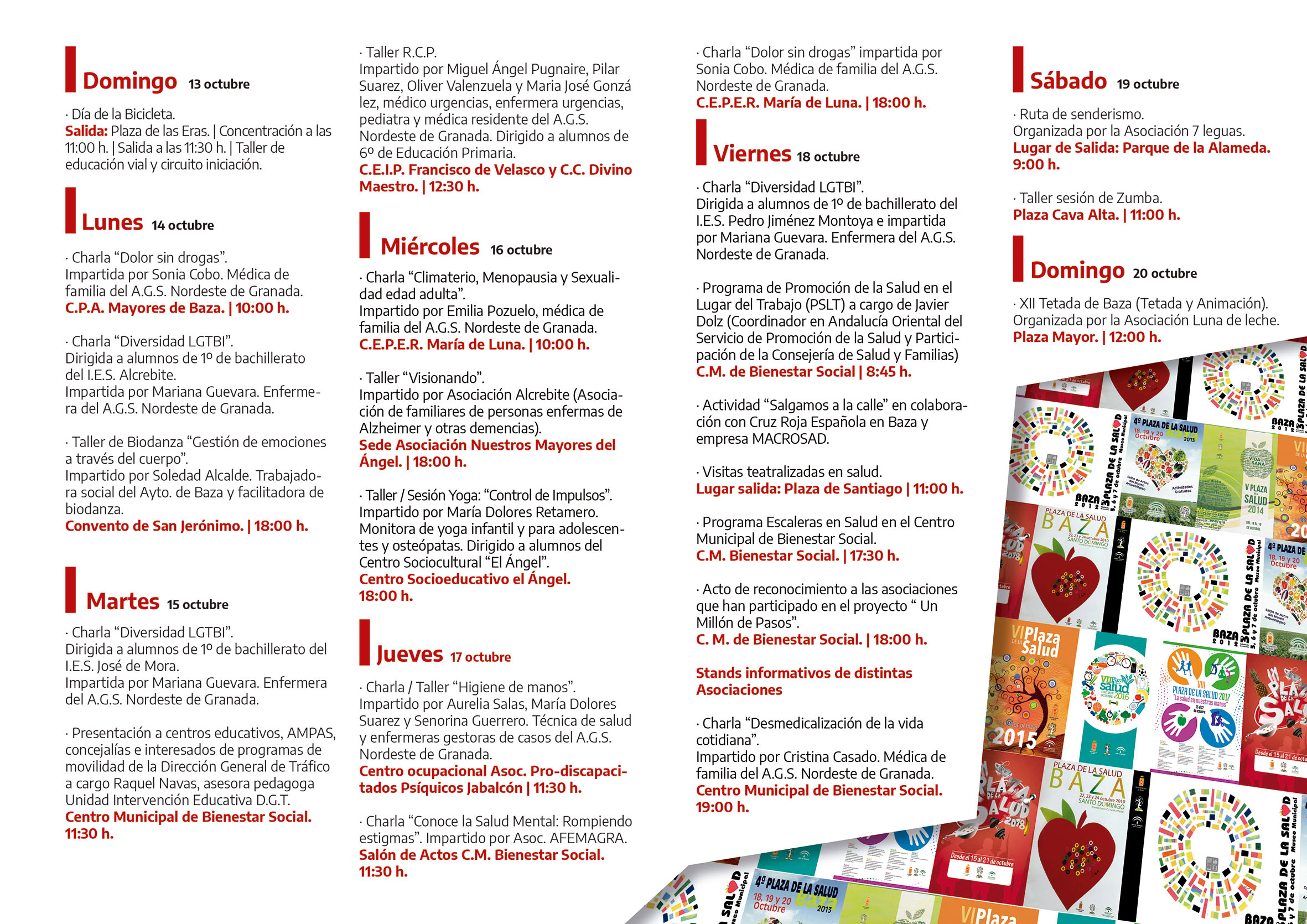 Programa de la Plaza de la Salud de Baza